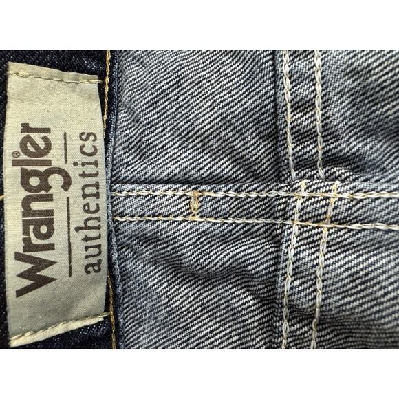 WRANGLER AUTHENTICS Jeans Big & Tall Mens 58 x 30 Straight Leg Dark Blue ZM200RD - Picture 6 of 14